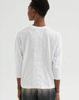 Three-Quarter Sleeve Tee, White