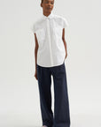 Cap Sleeve Top, White