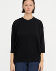 Three-Quarter Sleeve Tee, Black