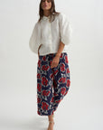 Say Cotton Pants, Red Navy Birdy