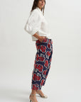 Say Cotton Pants, Red Navy Birdy