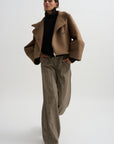 Moon Short Jacket, Camel