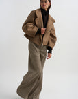 Moon Short Jacket, Camel