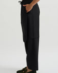 Drawstring Pants, Tropical Black