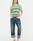 Safe-T Knit, Green Grey Denim