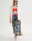 Lane Pant, Royal & Yellow Floral