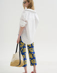 Lane Pant, Royal & Yellow Floral