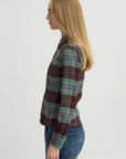 Plaid Kurt Shirt, Sage & Red