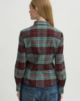 Plaid Kurt Shirt, Sage & Red