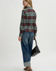 Plaid Kurt Shirt, Sage & Red
