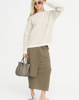 Raw Layer Skirt, Clay