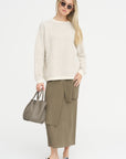Raw Layer Skirt, Clay