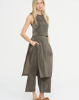 Crop Bodice, Pewter