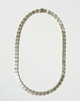 Medium Tile Necklace - Matte, Sterling Silver