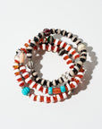 Stripe Bead Bracelet, Brown Agate