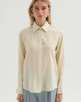 Leon - Organic Silk Shirt, Ivory