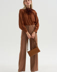 Adam - Organic Silk Blouse, Brick