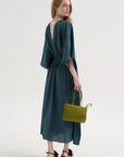 Ambleside - Organic Silk Dress, Emerald