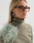 Meryl - Ostrich Feather Brooch