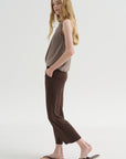 Drape Jersey - 66 Pants, Dark Brown