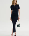 Rill Skirt, Dark Navy