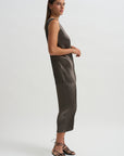 Glossed Panels Pleats, Gray