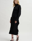 Silk Cashmere Knit, Charcoal