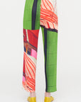 City Collage Pants, Red & Green