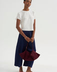 Step Knit Top, Off White
