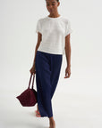 Step Knit Top, Off White