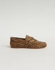 The Penny Loafer, Tan Zebra