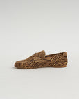 The Penny Loafer, Tan Zebra