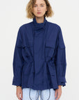 Nylon Cargo Jacket, Cobalt