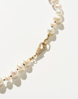 Diamond Hook Necklace, Pearl