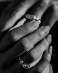 JADE RUZZO - Vic Ring Large, Pearl