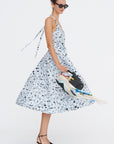 Ellison Dress, Frost & Black