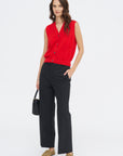 Juni Cashmere Vest, Scarlet