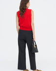 Juni Cashmere Vest, Scarlet