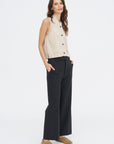Flecked Cotton Vest, Natural