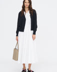 Lola Cotton Cashmere Cardigan, Black