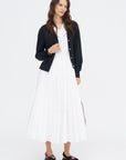 Lola Cotton Cashmere Cardigan, Black