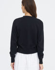 Lola Cotton Cashmere Cardigan, Black