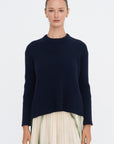 Open Back Sweater, Navy