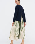 Open Back Sweater, Navy