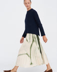 Open Back Sweater, Navy