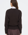 Merino & Cashmere Cardigan, Brown