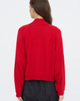 Merino & Wool Cardigan, Red