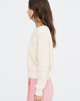 Mimi Cotton Sweater, Off White