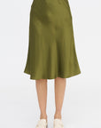 Bias Skirt, Olive