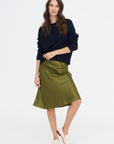 Bias Skirt, Olive